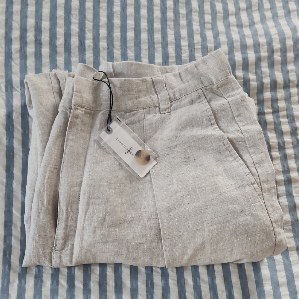 Anthropologie Linen Trousers w/tags!